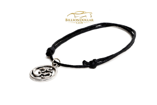 OM Black Thread One Size Unisex Bracelet
