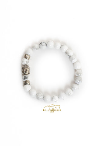 White Natural Stone Buddha Bracelet