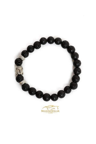 Black Lava Stone Buddha Bracelet
