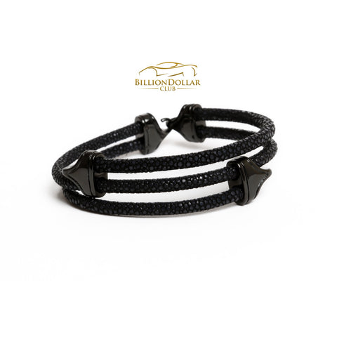 Black Stingray Limited Edition Leather Bracelet