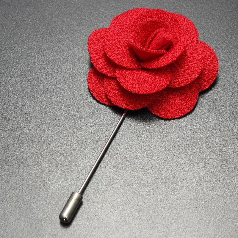 Pure Elegance Colourful Rose Suit Pin